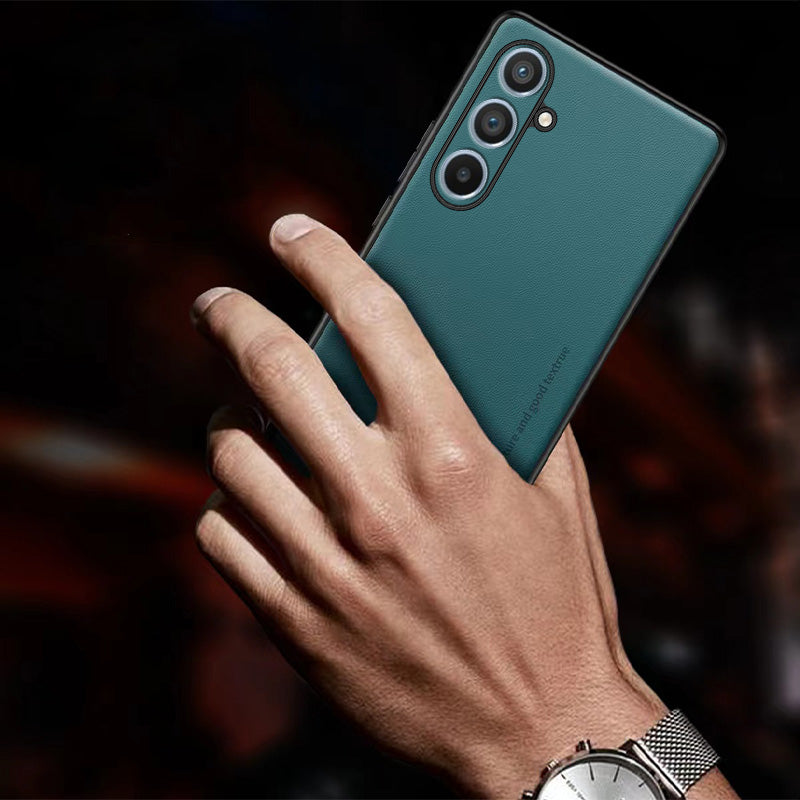 For Samsung Galaxy A34 5G Smartphone Case PU Leather Coated PC TPU Phone Cover with Metal Decor For Samsung Galaxy A34 5G Smartphone Case PU Leather Coated PC TPU Phone Cover with Metal Decor